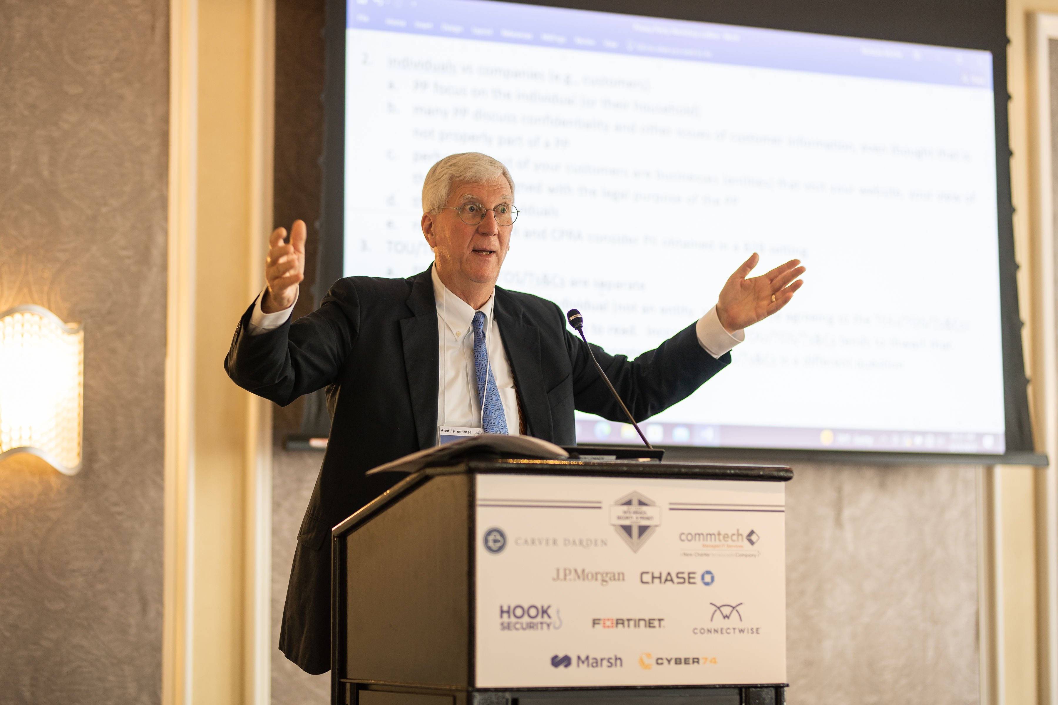 Ray Areaux presents at the 2023 Data Breach Summit